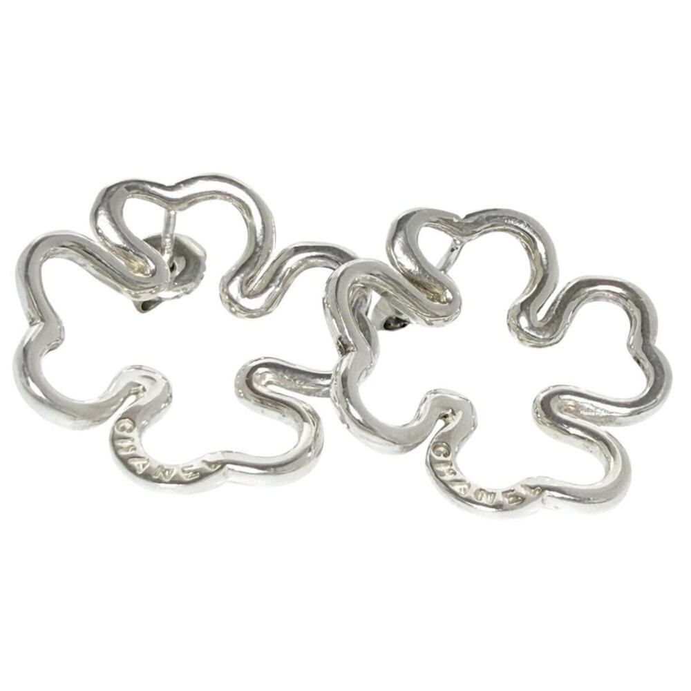 CHANEL Silver Love Earrings